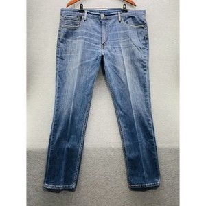 Levi Strauss & Co. 511 Men's Blue Denim Straight Leg Jeans Size 42x32 (A8)